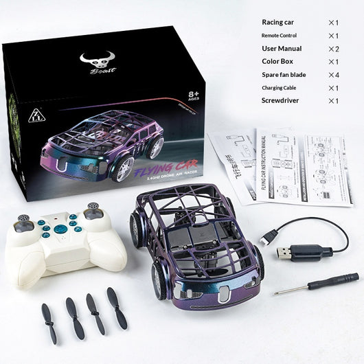 Dron Coche Teledirigido con Luces LED Multicolor - Image 9