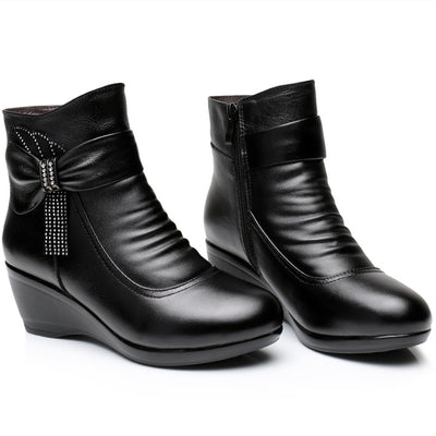 Botas de Cuero para Mujer Invierno con Forro Térmico - Comodidad y Estilo - Image 7