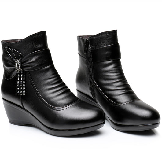 Botas de Cuero para Mujer Invierno con Forro Térmico - Comodidad y Estilo - Image 7