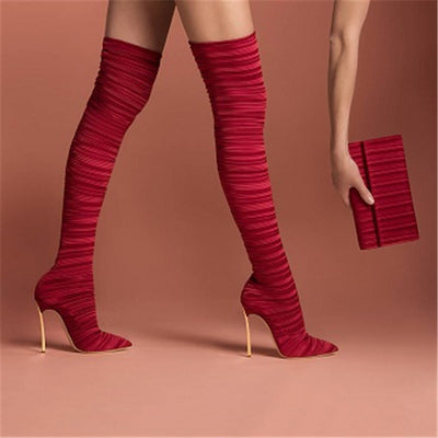 Botas Altas Hasta la Rodilla Estilo Europeo - Image 10