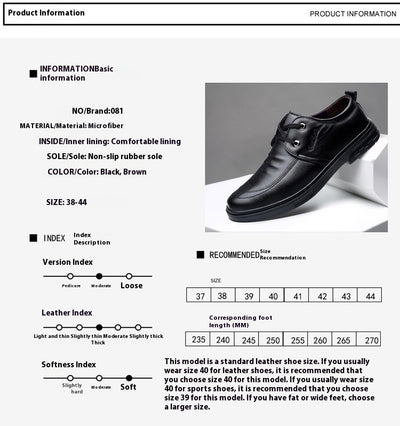 Zapatos Casuales de Cuero Estilo Británico para Hombre - Image 8