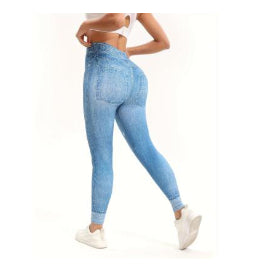 Leggins Deportivos Cintura Alta con Estampado Retro - Yoga y Fitness - Image 2