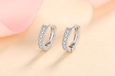 Aretes de Plata S925 con Moissanita Color D para Mujer - Image 9