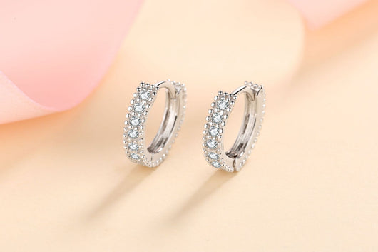 Aretes de Plata S925 con Moissanita Color D para Mujer - Image 9