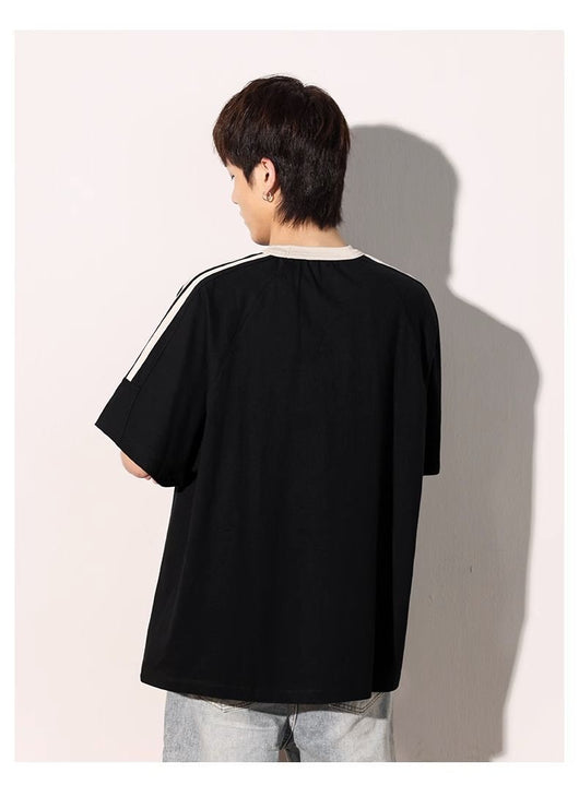 Playera de Algodón Estampada Americana Manga Corta para Hombre - Image 15