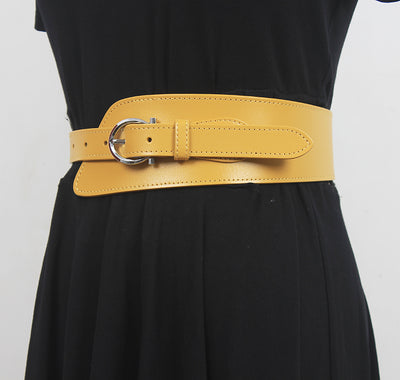 Faja Retrô de Cuero Marrón para Mujer - Diseño Clásico - Image 11