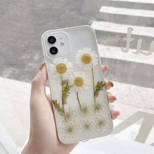 Funda Protectora para Teléfono con Diseño Margarita en Resina Epoxi - Image 2