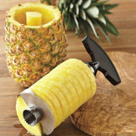 Pelador de Piña Acero Inoxidable con Separador de Pulpa y Extractor de Corazón