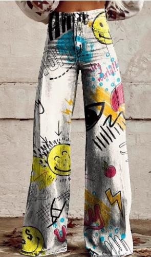 Leggins Estampados 3D con Efecto Denim para Mujer