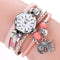 Pulsera Reloj con Dije de Búho Tejido a Mano