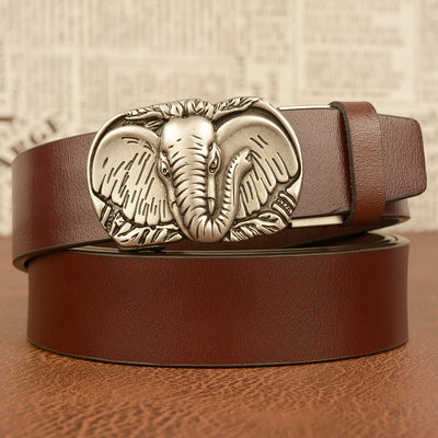 Cinturón de Cuero Automático Elephant - Casual y Versátil - Image 5