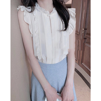Blusa de Seda Blanca para Mujer - Diseño Elegante en Chifón - Image 9