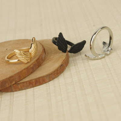 Anillo de Alas de Ángel Punk en Aleación - Image 5