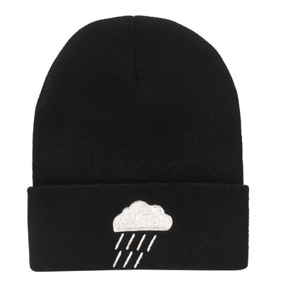 Gorro Hip Hop de Lana con Bordado Creativo - Gorro Tejido para Clima Frío - Image 6