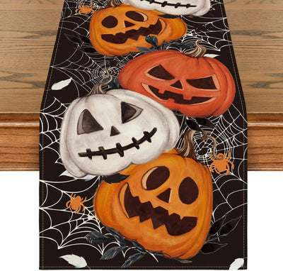 Camino de Mesa de Lino con Diseños de Halloween - Image 12
