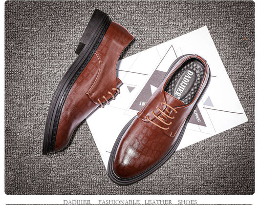 Zapatos Casuales de Cuero Genuino Británicos para Hombre - Tallas Grandes - Image 16
