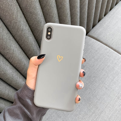 Funda Protectora de Silicona Suave - Diseño Minimalista Love - Image 15