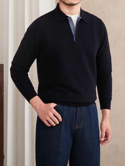 Polo Slim Fit de Lana Tejida con Solapa - Image 10