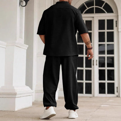 Pantalones Cortos Casuales de Algodón y Lino para Hombre - Image 2