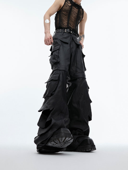 Pantalones Bootcut Casuales con Diseño Calado para Hombre - Image 2