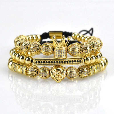 Pulsera para Hombre Cabeza de León con Circones en Cobre - Image 8