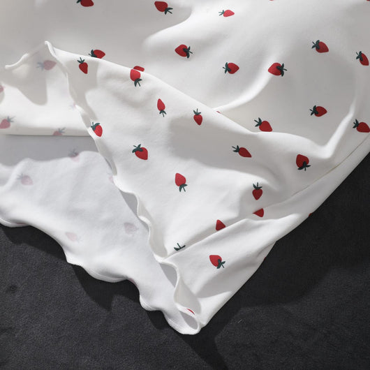 Blusa Exterior con Volantes, Relleno de Pecho y Estampado de Fresa - Image 15