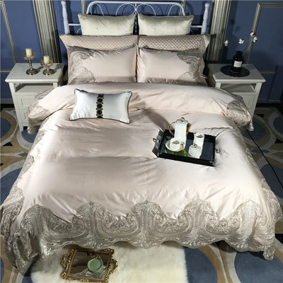 Juego de Cama 4 Piezas Algodón Premium con Encaje y Toque Sedoso - Image 11