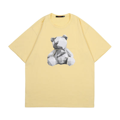 Playera Harajuku Estilo Ins con Estampado Osito Diamante - Image 5
