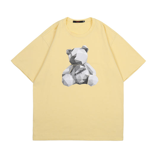 Playera Harajuku Estilo Ins con Estampado Osito Diamante - Image 5