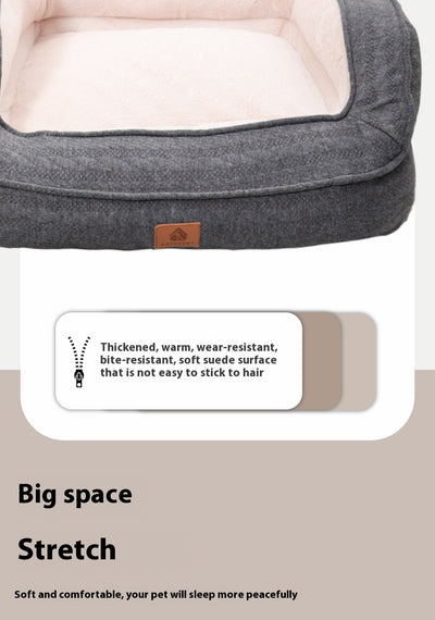 Cama Ortopédica para Perros Cuatro Estaciones con Funda Removible y Lavable - Image 11