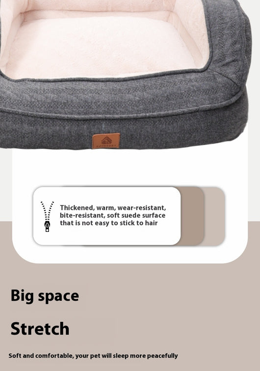 Cama Ortopédica para Perros Cuatro Estaciones con Funda Removible y Lavable - Image 11