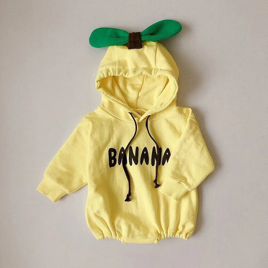 Pijama Enterizo Bebé con Capucha y Forro Grueso - Diseño Frutal - Image 12