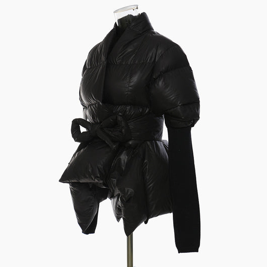 Chaqueta de Algodón Ajustada con Costuras de Camuflaje y Puños Tejidos - Image 4