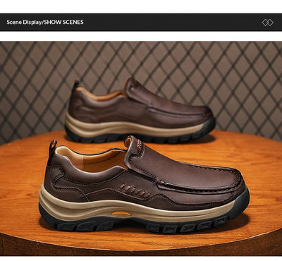 Zapatos de Cuero Casual Estilo Británico para Senderismo y Outdoor - Image 22