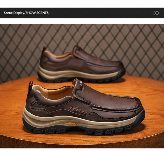 Zapatos de Cuero Casual Estilo Británico para Senderismo y Outdoor - Image 22