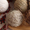Esferas Navideñas Decorativas de Rafia y Corteza Natural