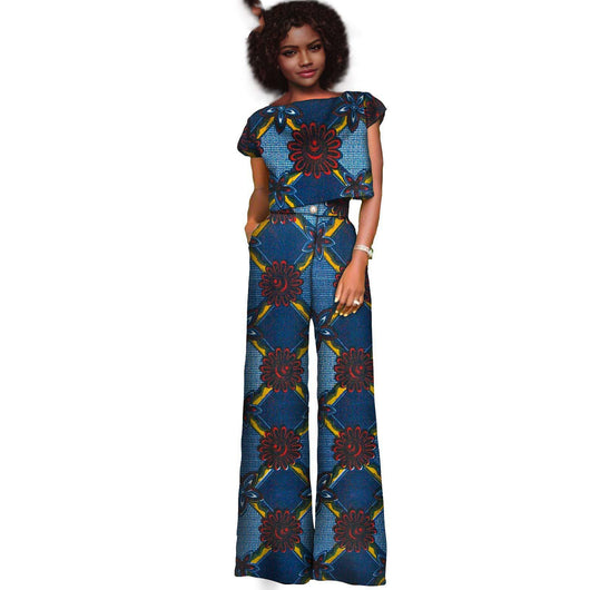 Conjunto Casual para Dama en Algodón con Estampado Batik