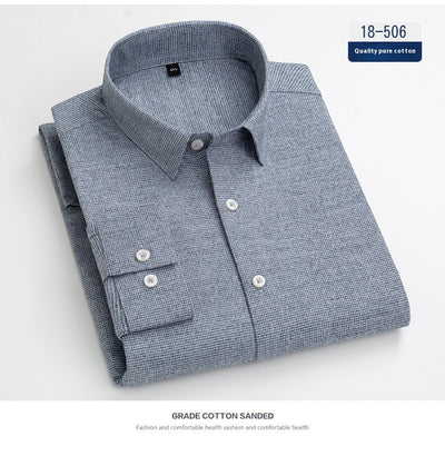 Camisa Ejecutiva Manga Larga Color Sólido con Bolsillo - Image 23