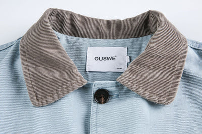 Chaqueta de Trabajo Retro Corta para Hombre - Image 26