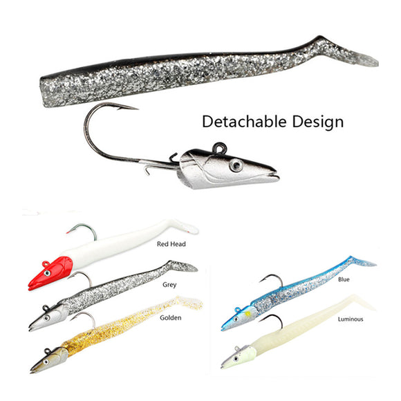 Anzuelo Jig de Pesca Marina con Cebo Blando Artificial
