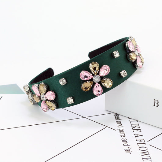 Diadema Completa de Rhinestones Borde Día - Image 3