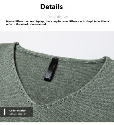 Suéter Tejido Cuello V para Hombre - Prenda Base Otoño Ejecutiva - Image 15