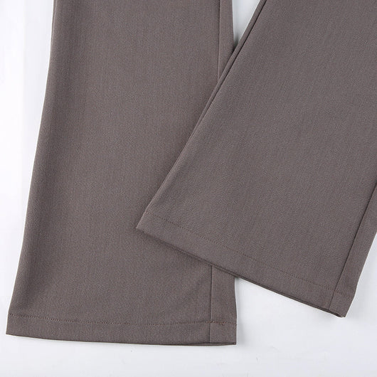 Pantalones Casuales Acampanados Cintura Baja para Mujer - Image 17