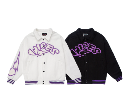 Chaqueta de Cuero con Detalles Bordados - Unisex Tendencia Urbana