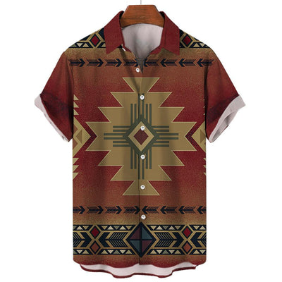 Camisa Vintage de Verano para Hombre Cuello V Talla 5XL - Image 23