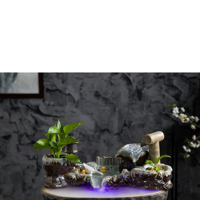 Fuente de Agua Cerámica con Circulación Continua - Atrae Prosperidad y Abundancia - Image 2