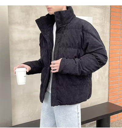 Chaqueta Acolchada de Algodón para Hombre - Estilo Deportivo y Casual - Image 8