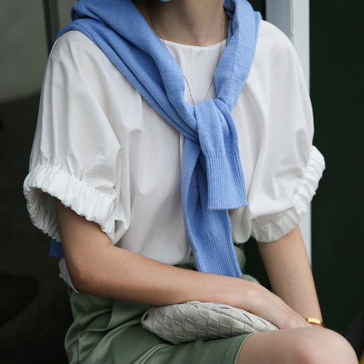 Camisa Occidental Blanca de Algodón con Manga Corta - Image 8