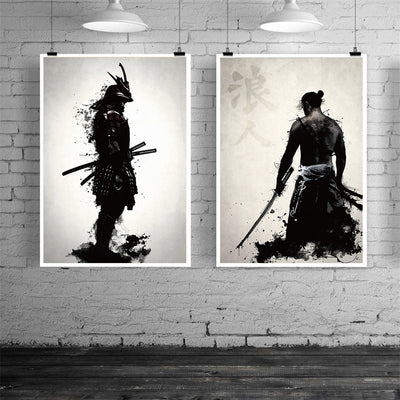Cuadro de Lienzo Samurái Japonés para Decoración de Sala - Image 3