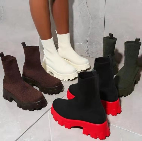 Botas de Invierno Talla Grande para Mujer - Diseño Independiente con Soporte Integrado
